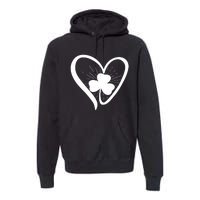 Happy St Patrick's Day Irish Shamrock Heart Family Lucky Day Premium Hoodie