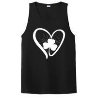 Happy St Patrick's Day Irish Shamrock Heart Family Lucky Day PosiCharge Competitor Tank