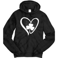 Happy St Patrick's Day Irish Shamrock Heart Family Lucky Day Tie Dye Hoodie