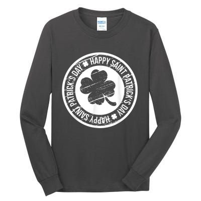 Happy St Patricks Day Irish Holiday Shamrock Tall Long Sleeve T-Shirt