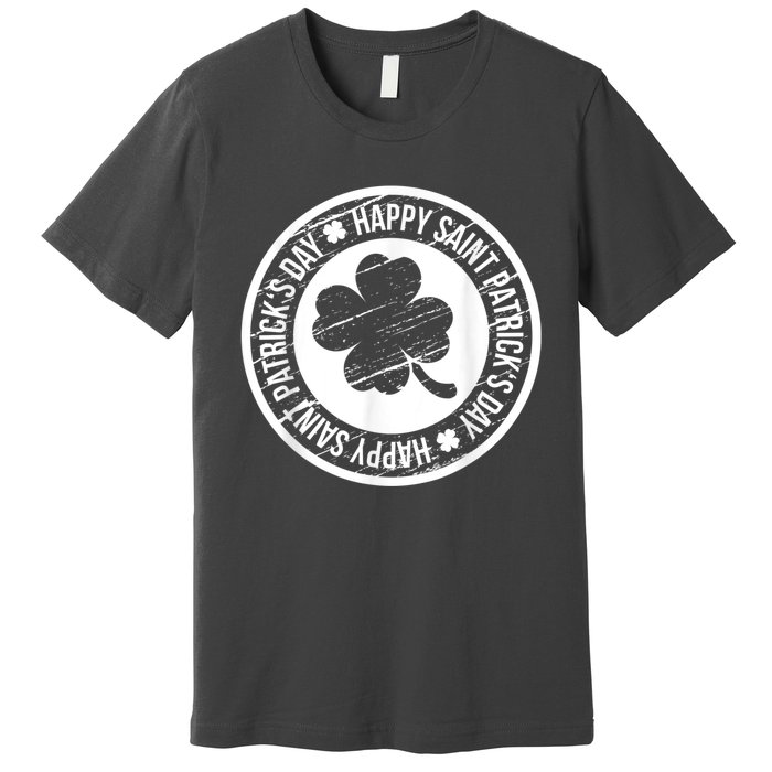 Happy St Patricks Day Irish Holiday Shamrock Premium T-Shirt