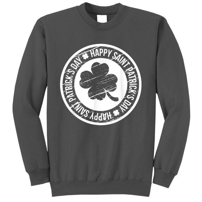 Happy St Patricks Day Irish Holiday Shamrock Tall Sweatshirt