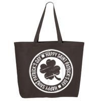 Happy St Patricks Day Irish Holiday Shamrock 25L Jumbo Tote