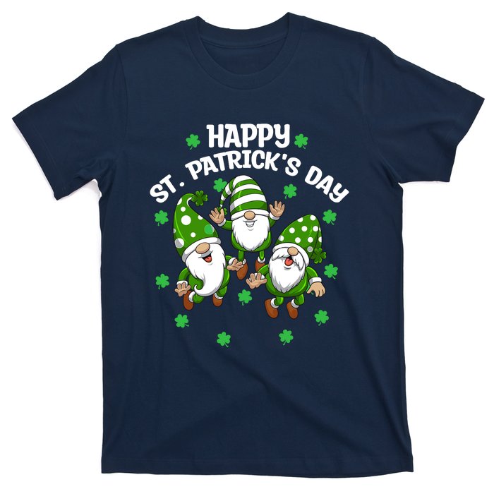 Happy St PatrickS Day Three Gnomes Truck St Patricks Day T-Shirt