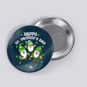 Happy St PatrickS Day Three Gnomes Truck St Patricks Day Button