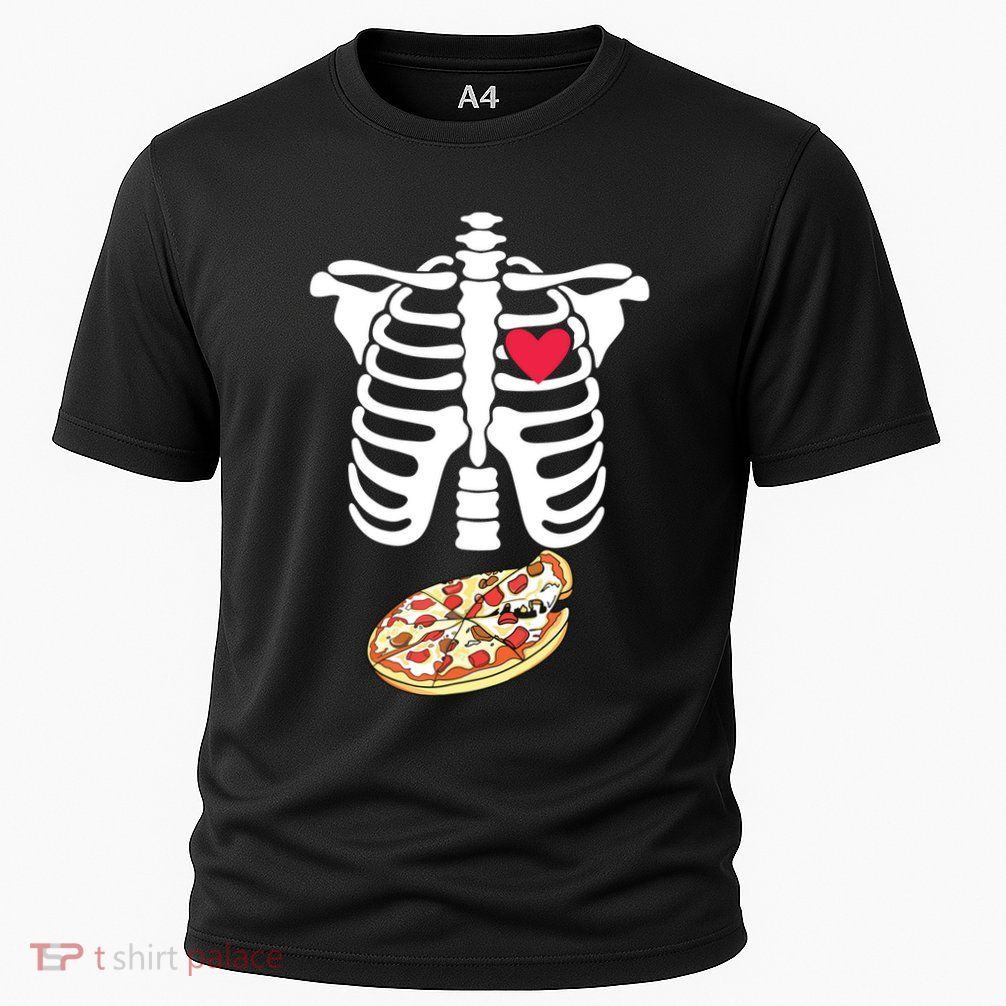 Halloween Skeleton Pregnancy Pizza Xray Dad To Be Performance Shirt