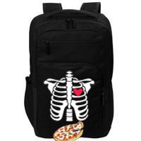 Halloween Skeleton Pregnancy Pizza Xray Dad To Be Impact Tech Backpack