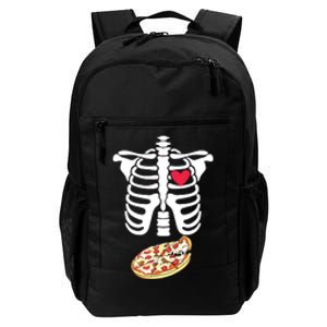 Halloween Skeleton Pregnancy Pizza Xray Dad To Be Daily Commute Backpack