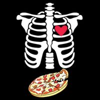 Halloween Skeleton Pregnancy Pizza Xray Dad To Be Button