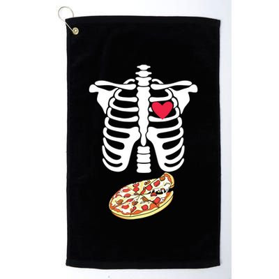 Halloween Skeleton Pregnancy Pizza Xray Dad To Be Golf Towel