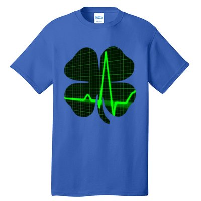 Happy St Patrick's Day Heartbeat Nurses Health Care Workers Gift Tall T-Shirt