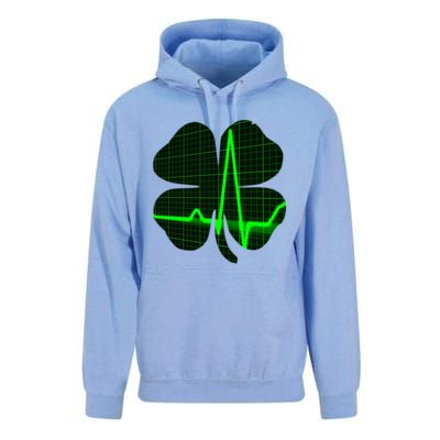 Happy St Patrick's Day Heartbeat Nurses Health Care Workers Gift Unisex Surf Hoodie