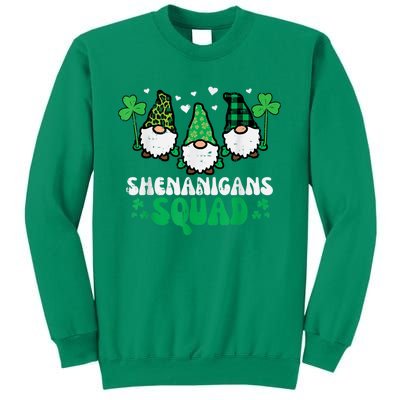 Happy St Patrick's Day Gnomes Shenanigans Squad   s Sweatshirt