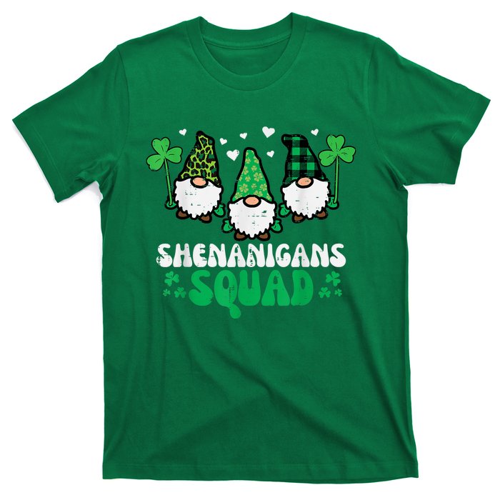 Happy St Patrick's Day Gnomes Shenanigans Squad   s T-Shirt