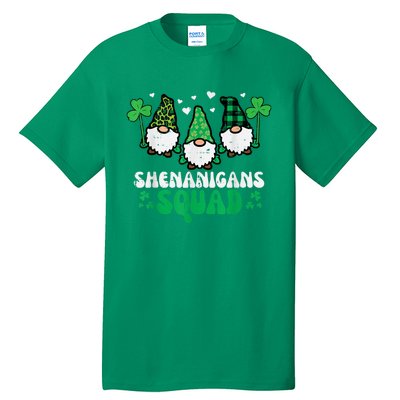 Happy St Patrick's Day Gnomes Shenanigans Squad   s Tall T-Shirt