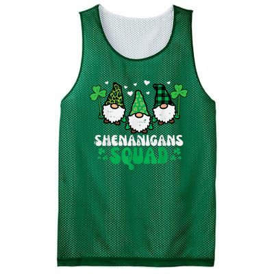 Happy St Patrick's Day Gnomes Shenanigans Squad   s Mesh Reversible Basketball Jersey Tank