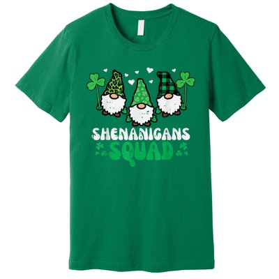 Happy St Patrick's Day Gnomes Shenanigans Squad   s Premium T-Shirt