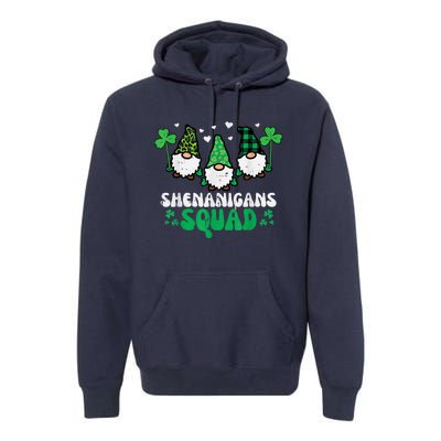 Happy St Patrick's Day Gnomes Shenanigans Squad   s Premium Hoodie