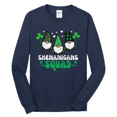 Happy St Patrick's Day Gnomes Shenanigans Squad   s Tall Long Sleeve T-Shirt