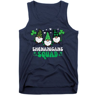 Happy St Patrick's Day Gnomes Shenanigans Squad   s Tank Top