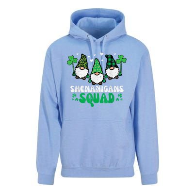 Happy St Patrick's Day Gnomes Shenanigans Squad   s Unisex Surf Hoodie