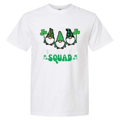 Happy St Patrick's Day Gnomes Shenanigans Squad   s Garment-Dyed Heavyweight T-Shirt