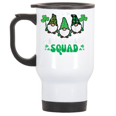 Happy St Patrick's Day Gnomes Shenanigans Squad   s Stainless Steel Travel Mug