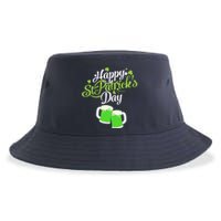 Happy St Patricks Day Green Beer Lucky Shamrock Sustainable Bucket Hat