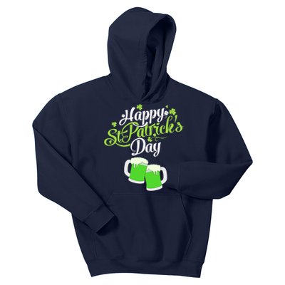 Happy St Patricks Day Green Beer Lucky Shamrock Kids Hoodie