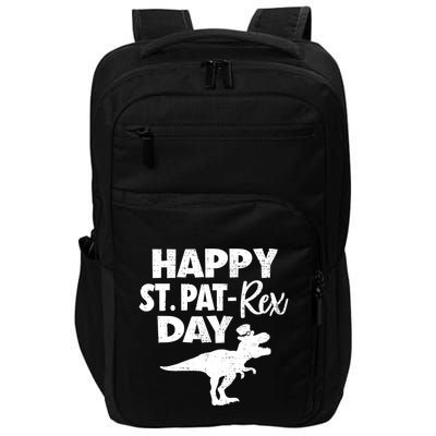 Happy St. Pat Rex Day Dino Funny St Patricks Day Impact Tech Backpack