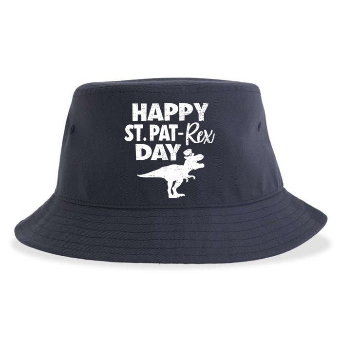 Happy St. Pat Rex Day Dino Funny St Patricks Day Sustainable Bucket Hat