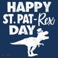 Happy St. Pat Rex Day Dino Funny St Patricks Day Sustainable Bucket Hat