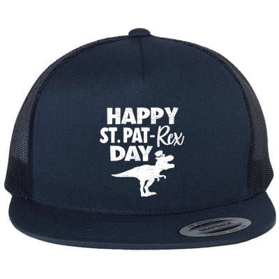 Happy St. Pat Rex Day Dino Funny St Patricks Day Flatbill Hat