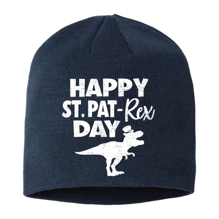 Happy St. Pat Rex Day Dino Funny St Patricks Day Sustainable Beanie