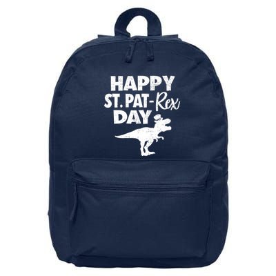 Happy St. Pat Rex Day Dino Funny St Patricks Day 16 in Basic Backpack