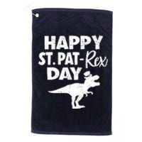 Happy St. Pat Rex Day Dino Funny St Patricks Day Platinum Collection Golf Towel