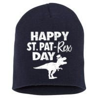 Happy St. Pat Rex Day Dino Funny St Patricks Day Short Acrylic Beanie