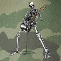 Halloween Skeleton Playing Guitar Rock And Roll Band Tees Legacy Tie Dye Trucker Hat