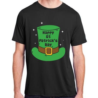 Happy St Patricks Day Green Hat Adult ChromaSoft Performance T-Shirt