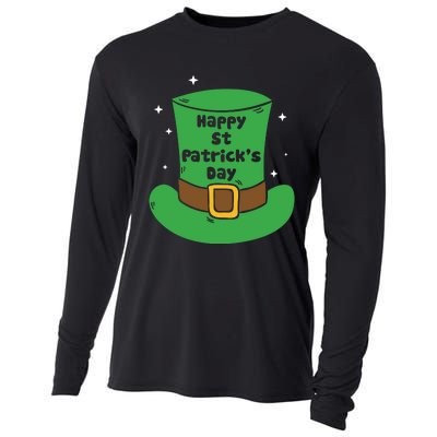 Happy St Patricks Day Green Hat Cooling Performance Long Sleeve Crew