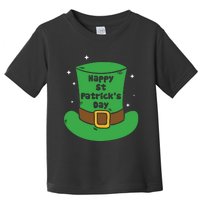 Happy St Patricks Day Green Hat Toddler T-Shirt