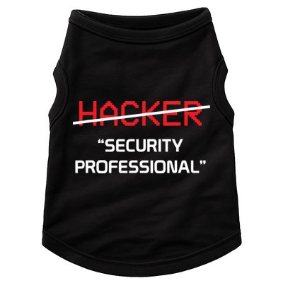 Hacker Security Professional Funny Programmer Gift Doggie Tank