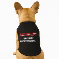 Hacker Security Professional Funny Programmer Gift Doggie Tank