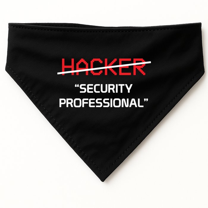 Hacker Security Professional Funny Programmer Gift USA-Made Doggie Bandana