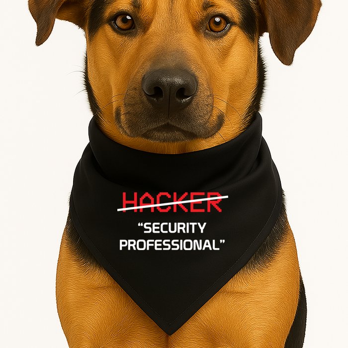 Hacker Security Professional Funny Programmer Gift USA-Made Doggie Bandana