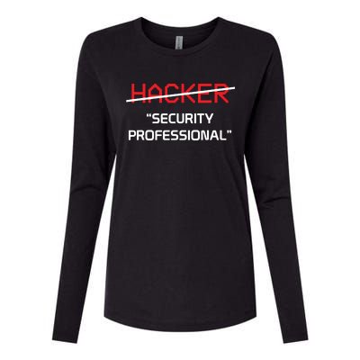 Hacker Security Professional Funny Programmer Gift Womens Cotton Relaxed Long Sleeve T-Shirt