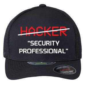 Hacker Security Professional Funny Programmer Gift Flexfit Unipanel Trucker Cap