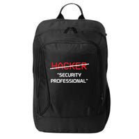 Hacker Security Professional Funny Programmer Gift City Backpack