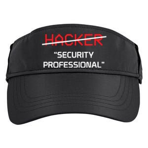 Hacker Security Professional Funny Programmer Gift Adult Drive Performance Visor