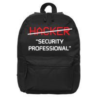 Hacker Security Professional Funny Programmer Gift 16 in Basic Backpack